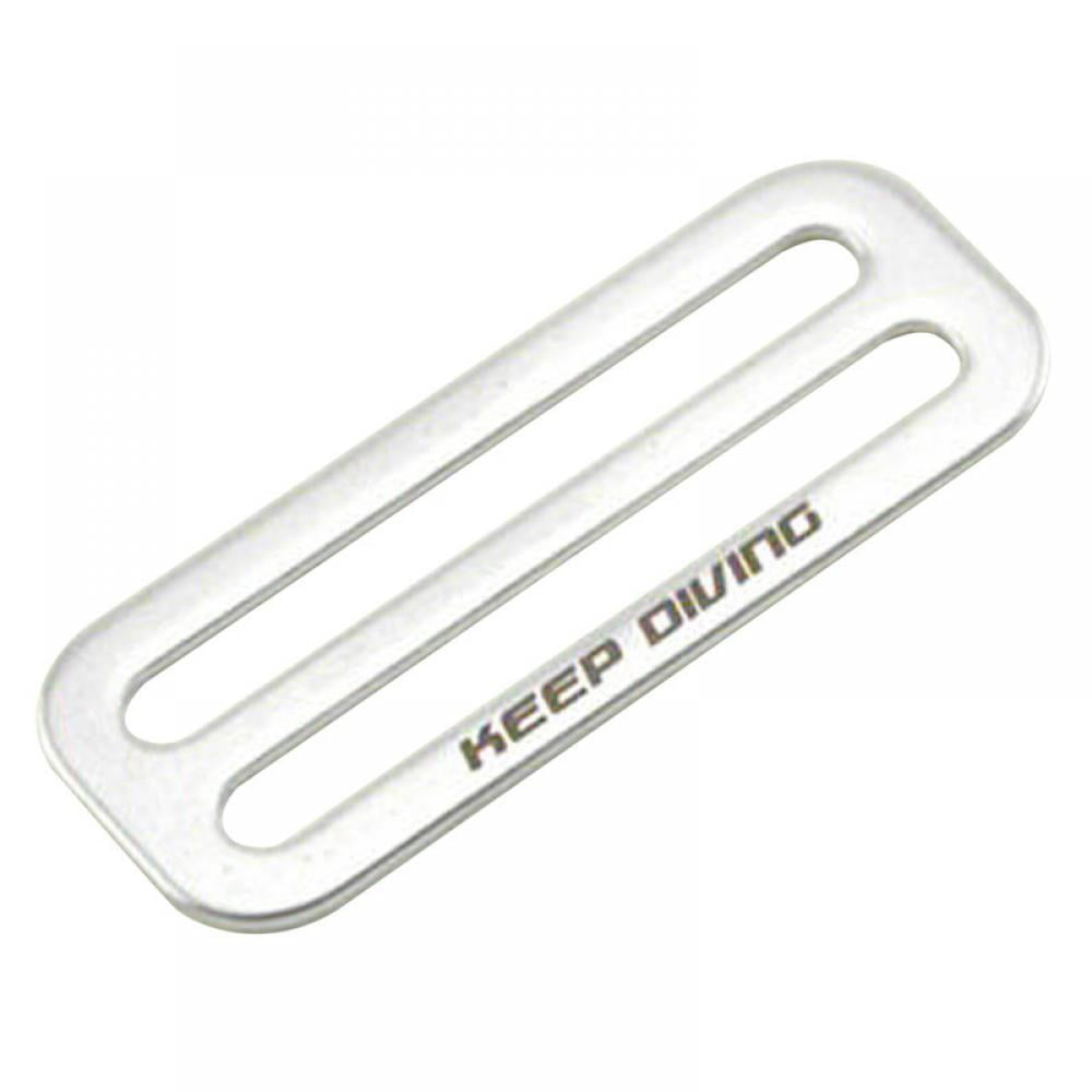 Stainless Steel Weight Belt Keeper with D-Ring Scuba Diving 