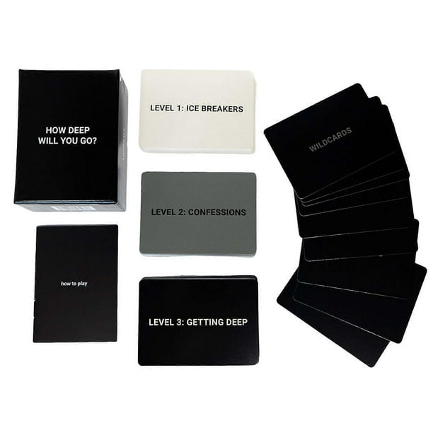 How Deep Will You Go Card Game Interactive Deep Conversation Card Games Funny Party Game for Friends