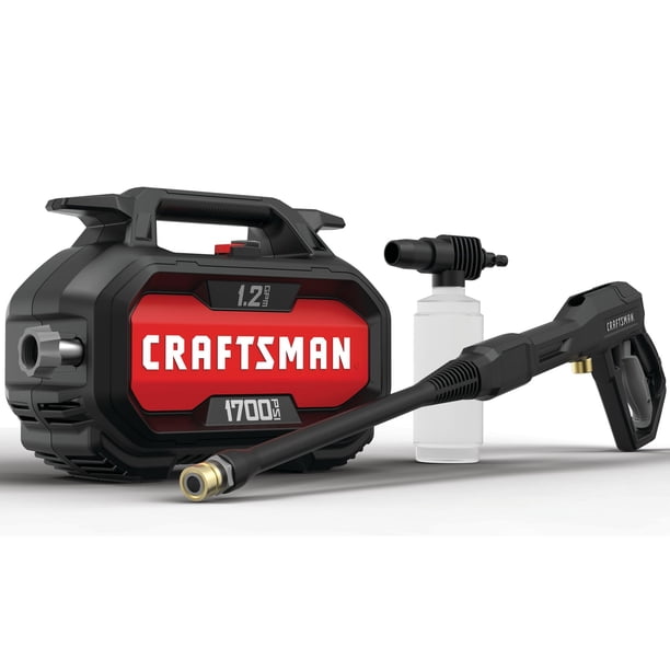 Hidrolavadora Eléctrica CRAFTSMAN, Agua Fría, 1700 PSI, 1.2 GPM, Con Cable (CMEPW1700)