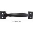 thumbnail image 5 of 8 manijas negras para puertas de granero, manijas para puertas para cercas de madera, manijas para muebles vintage para gabinetes de cocina, cajones, herrajes para cajones (negro), 5 of 5