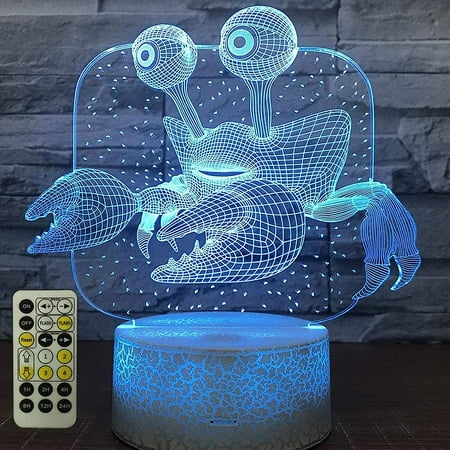 

Shxx Crab 3d Optical Illusion Night Light Table Lamp 3d8l-405