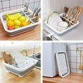 thumbnail image 2 of Dish Drainer in Sink Collapsible Dish Drying Rack with Adjustable Portable Dish Drainer Dinnerware Organizer Storage Dish Rack Rv Camping Kitchen Accessories for Travel Trailers, 2 of 8