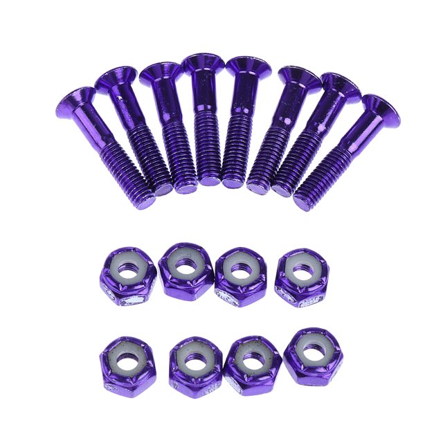 8 Pcs Remplacement Matériel Planche à Roulettes Camion Vis Longboard Boulons