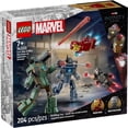 thumbnail image 3 of LEGO Marvel Iron Man & War Machine vs. Hammer Drones Building Toy - Pretend Play Set W/ 2 Toy Minifigures - Kids Building Blocks for Boys & Girls, Ages 7+ - Gift Idea for Birthdays - 76320, 3 of 8