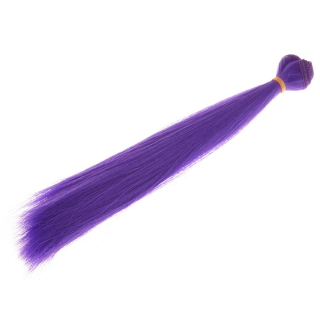 cabellero de 25x100cm resistente al calor, suministros para , pelucas de cabellero, peluca de cabellero de muñeca , 16 colores a elegir Púrpura CUTICAT Muñeca de moda Peluca de pelo a granel