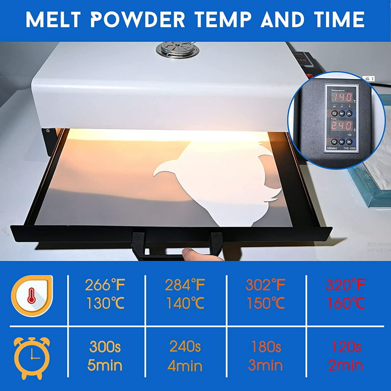 DTF Oven Dryer Device PET Film Curing Machine Hot Melt Powder Heating A3 A4  Oven Direct To Film Transfer Printing DTF Printer