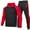 Red, variant on Mens Sweat Suits Sets Jogging Suits Long Sleeve Jogging Sports Set Casual Comfortable Pockets Plus Velve Hoodies