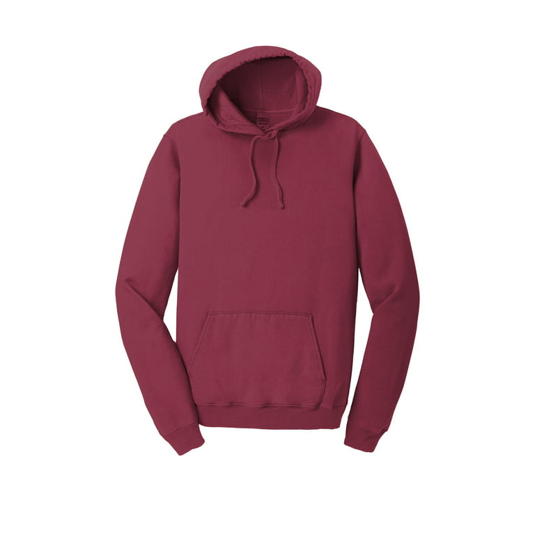 Port & Company Pigment Dyed Pullover Hooded Sweatshirt-3XL (Merlot