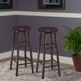 thumbnail image 2 of Winsome Oakley Swivel Seat Bar Stools, 2-Pc Set, Espresso, 2 of 5