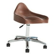thumbnail image 4 of GUOOL Tabouret Roulant Réglable avec Dossier Tabouret Roulant Robuste pour Coiffure Brun Roue, 4 of 9