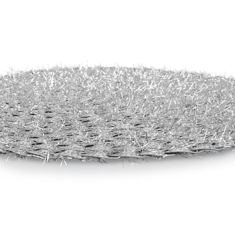 Tovagliette Rotonde In Carta Intrecciata DII – Set Da 6, Diametro 38 Cm, Colore Argento, Per Eventi Eleganti - 5