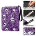 thumbnail image 5 of ALAZA Retro Rose Skull Trading Card Binder 4 Pocket Cards Collection Album 400 Folder Holder, 5 of 6