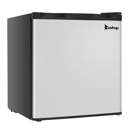 Deep Freezer Chest, SEGMART Modern Small Upright Freezer with Stainless Steel, 1.1 Cu ft Compact Single Door Mini Chest Freezer, Small Refrigerator for kitchens Offices, Black,