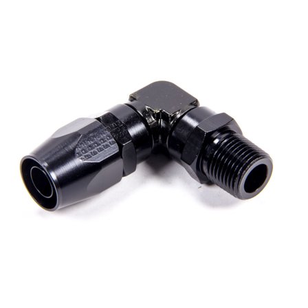 Fragola Performance 199010-Bl Hose Fitting #10 90 Degree To 1/2In Mpt Black