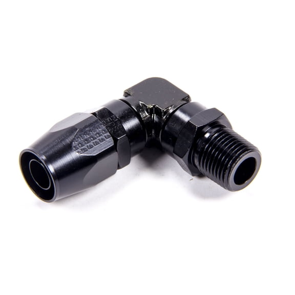Fragola Performance 199010-Bl Hose Fitting #10 90 Degree To 1/2In Mpt Black