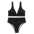 thumbnail image 1 of ENJOYW 2 Pcs/Set Women Swimsuit Sleeveless Strap V Neck Triangular Bikini Set for Water ActivityPolyester, 1 of 7
