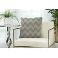 thumbnail image 3 of Mina Victory Life Styles Square Wool Large Chevron Throw Pillow in Light Gray, 3 of 3