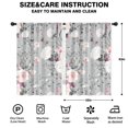 thumbnail image 2 of Blackout Kids Curtains,Pioneer Flower Floral Print Pattern Childrens Insulated Curtains Set Of 2,Bedroom Essentials,Toddler Room Decor 42"x63", 2 of 5