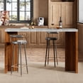 thumbnail image 2 of Garvee 63Inch Large Home Bar Unit, 2-Tier Mini Bar Table Height Pub Table with Footrest, Modern Coffee Bar Cabinet for Home Kitchen, Bistro, Dining Room, Living Room, 2 of 9