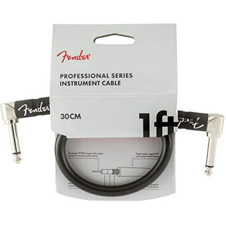 Fender Professional 1' Instrument Cable - Black