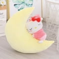 thumbnail image 3 of Sanrio Moon Sleeping Pillow Hello Kitty Mymelody Cinnamoroll Kuromi Little Demon Plush Stuffed Toy Bed Doll Girl's Birthday Gift, 3 of 18