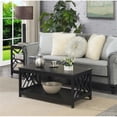 thumbnail image 1 of Convenience Concepts Titan Collection Coffee Table with Shelf, Black, 1 of 7