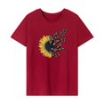 thumbnail image 1 of Camiseta de mujer con cuello redondo y corte regular, camiseta básica para senderismo, mochilero y viajes por carretera XL, 1 of 7
