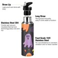 thumbnail image 3 of Yayeee 20oz Insulated Water Bottle Double Wall Stainless Steel with Flip Straw Lid, Yellow Halloween Ghosts, 3 of 7