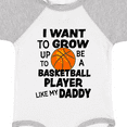 thumbnail image 4 of Inktastic I Want to Grow Up to Be a Basketball Player Like My Daddy Boys or Girls Baby Bodysuit, 4 of 5