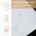 thumbnail image 3 of Raindrops 2 Rolls White Maple Leaf Pattern PVC Fabric Lamp Shade Material for Indoor Use, 3 of 8