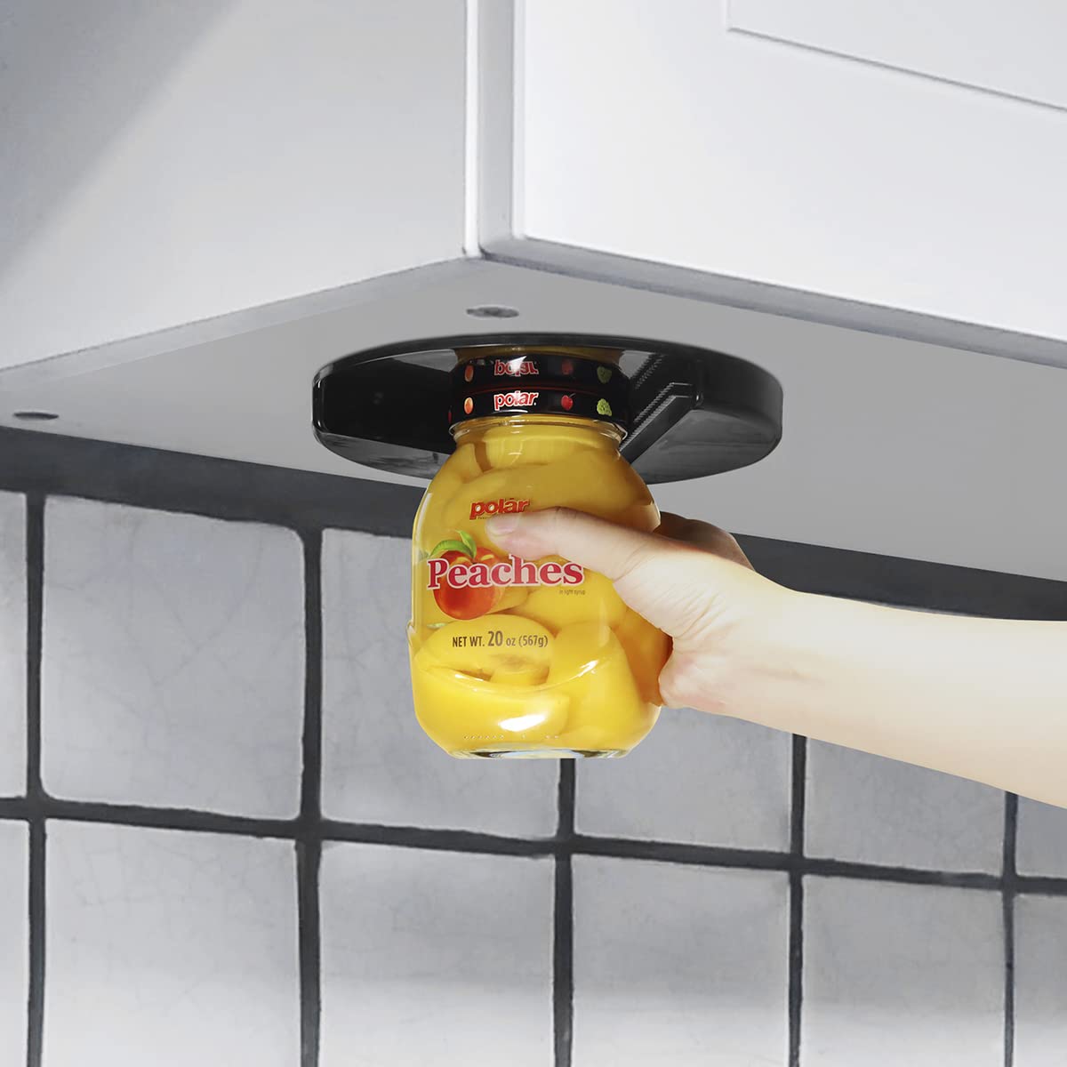 Jar Opener, 1 Piece Under Jar Opener Lid Gripper Bottle Opener