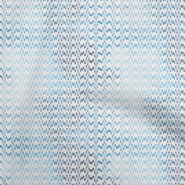 oneOone Polyester Spandex White Fabric Ikat Craft Projects Decor Fabric Printed By The Yard 56 Inch Wide