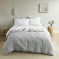 thumbnail image 2 of Comfort Classics Peached Percale 200 Thread Count Relaxed Cotton Sheet Set, Queen - White, 2 of 9