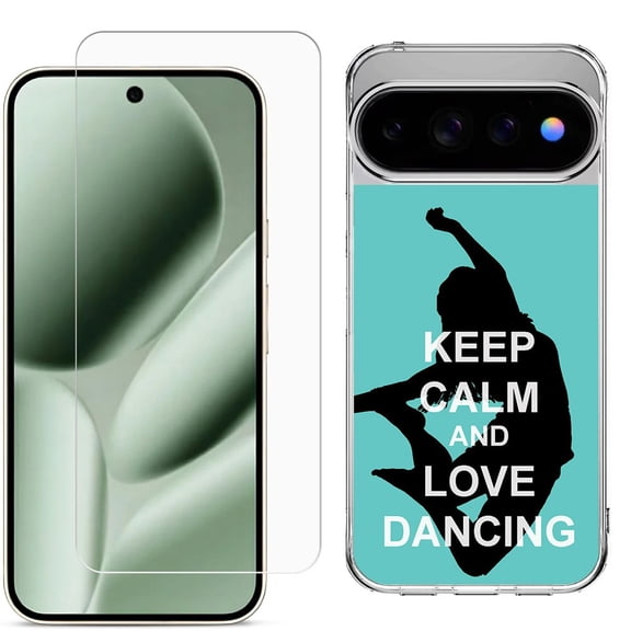 Shockproof Phone Case for Google Pixel 11 / 11 Pro, by OneToughShield - Keep Calm / Dancing