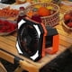 thumbnail image 3 of Ventilador de escritorio pequeño con batería para acampar, ventilador portátil de 3 velocidades para acampar, 4000 mAh, color negro y naranja, 3 of 5