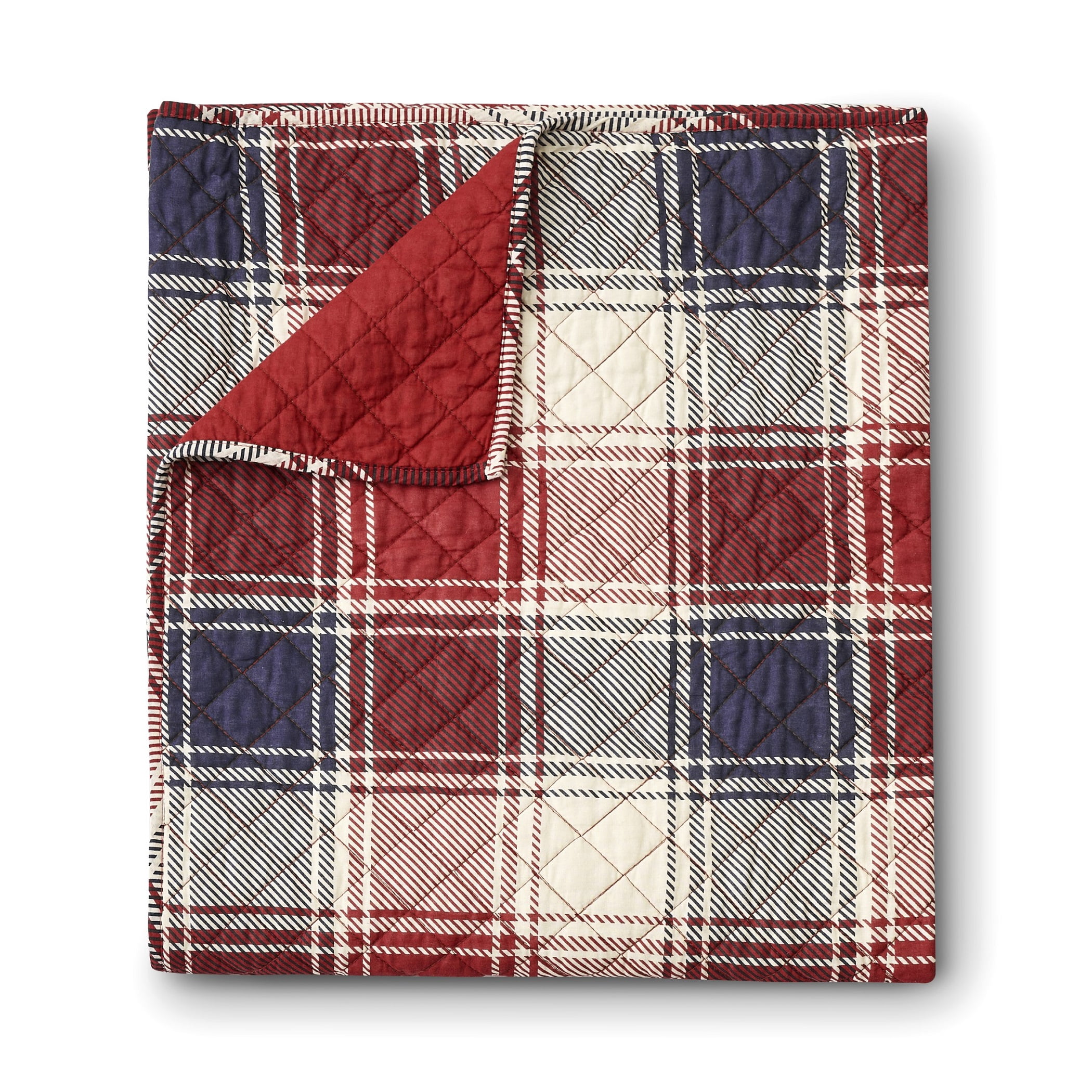 Greenland Home Nicholas Plaid 100% Cotton All Seasons Throw Blanket, 50" x 60"