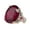 Wine Red, variant on Women Ring Vintage Two-color Electroplating Geometric Shiny Bright Luster Decoration Jewelry Gift Goose Egg Cubic Zirconia Wedding Engagement Ring for Anniversary
