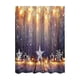thumbnail image 1 of Cortina de ducha navideña con ganchos, bola navideña y estrella, poliéster impermeable, decoración navideña para baño, poliéster, 1 of 5