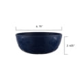 thumbnail image 3 of Mainstays 38-Ounce Round Plastic Cereal Bowl with Blueberries Etched Pattern, Navy, 3 of 5