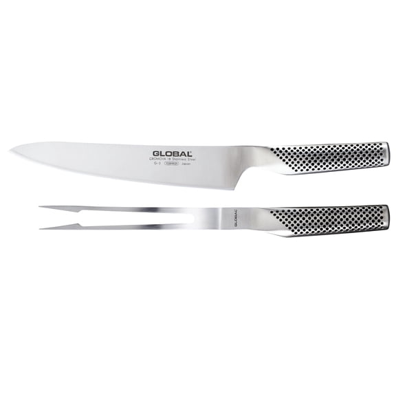 Global G-313, Classic 2pc Carving Set, Stainless Steel