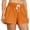 Orange, variant on Soft Shorts Women Drawstring High Waist Sports Fashion Casual Short Active Inseam Stretch Lightweight Summer Elastic-Waist Shorts