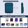 thumbnail image 2 of Funda para tablet MoKo de 9 a 11 pulgadas para iPad Air M3, color azul pavo real, 2 of 7