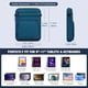thumbnail image 2 of Funda para tablet MoKo de 9 a 11 pulgadas para iPad Air M3, color azul pavo real, 2 of 7