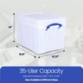 thumbnail image 3 of Really Useful Box 35L Extra Strong Plastic Storage Box with XL Snap Lid, 3 of 6