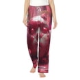 thumbnail image 2 of Lsque Surreal Pink Headphones Print Women's Pajama Pants, Lounge Pant - Comfortable Home Wear,Elastic Waistband, Stylish Design-Small, 2 of 9