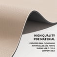 thumbnail image 3 of 10mm Large Yoga Mat (6'x 4') with Soft Fabric - Extra Long and Wide 72 x 48 x 0.4 inches, Non-Slip Surface, Eco-Friendly, Thick Wide Yoga Mat for Home Workouts or Gym Fitness .Beige＋Black, 3 of 6