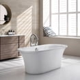 thumbnail image 2 of Bathhaus Oval Double Ended Freestanding Lucite Acrylic Bathtub with a Chrome Mechanical Pop-up Waste and Chrome Center Drain with Internal Overflow, 2 of 6