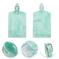 thumbnail image 3 of Unique Bargains 1 Pc Marble Pattern Luggage Tag for Travelling Green Polyurethane, 3 of 5