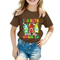 thumbnail image 5 of Coerni 100 Days Of School Letter Graphic Shirt for Toddler Boys Girls, Kids Happy 100th Day School Soft Cotton Tee Tops, 5 of 8