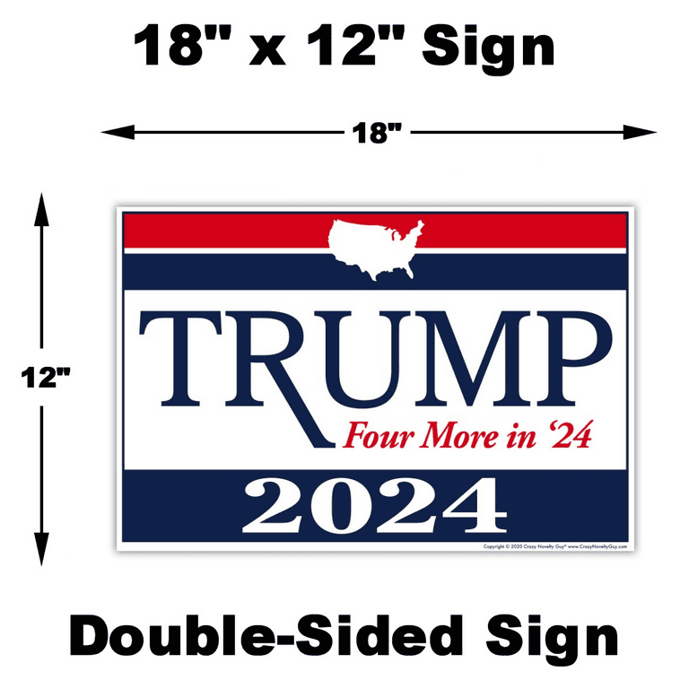 Trump Usa Political Election Flag Double Sided Indoor Outdoor